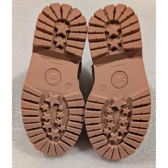 Wonder Nation Toddler Size 8 Girls Chelsea Lug Sole Boots Faux Leather - Picture 4 of 6